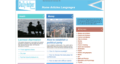 Desktop Screenshot of daily-helper.com